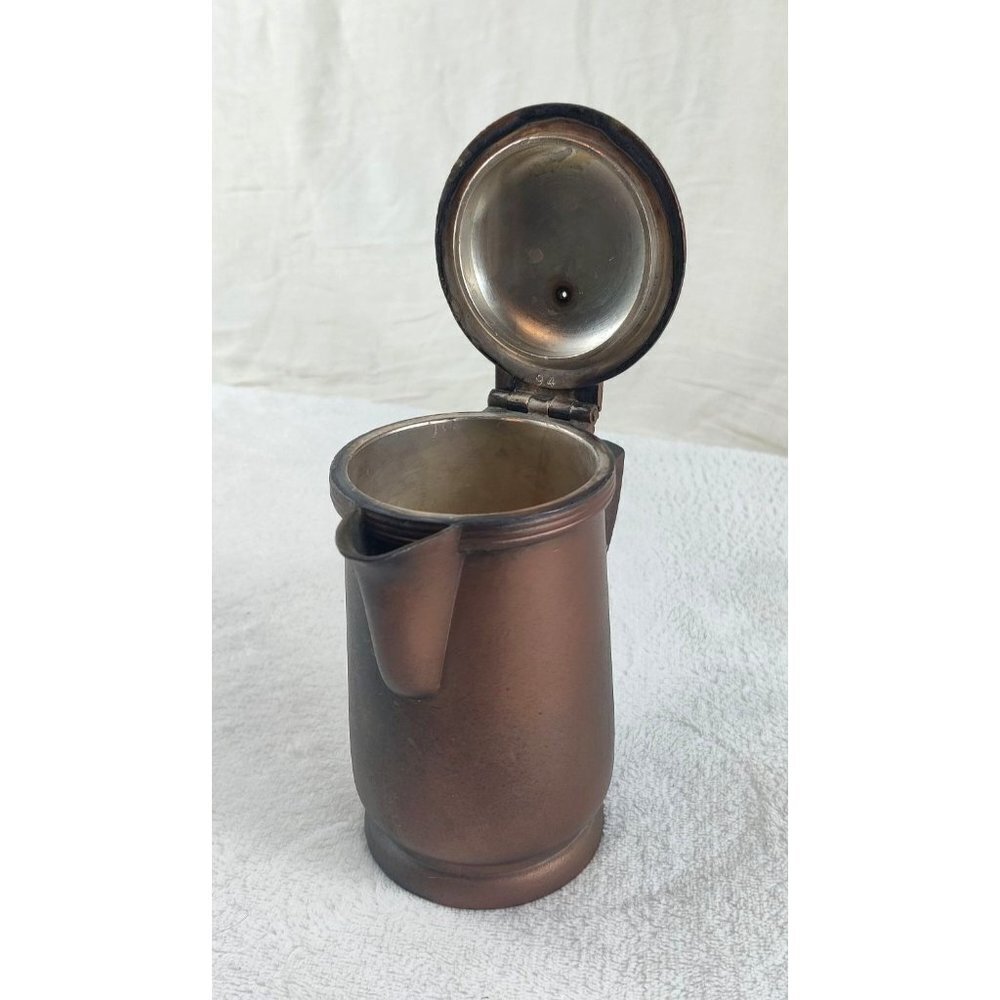 VTG 1965 Nakazoto Hotel Creamer 5" Silver 94 Pitcher Cooler 10oz Art Deco Style - Picture 2 of 14